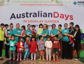 Khoa GGMN Đại học Victoria tới trường mầm non song ngữ Eduplay Garden mỗi mùa Xuân